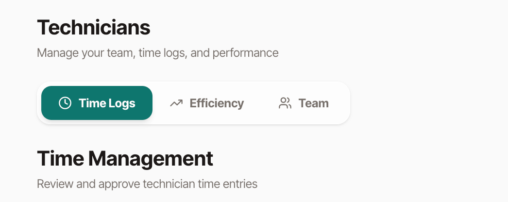 Team management overview