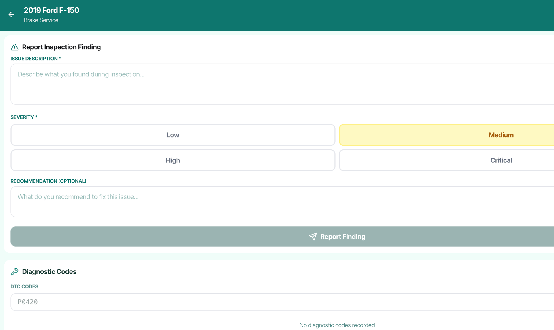 Mobile technician portal